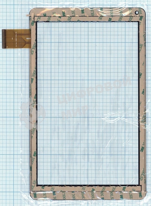 Сенсорное стекло (тачскрин) SQ-PGA116BO1-FPC-AO, черное