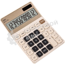 Калькулятор настольный Deli EM309 золотистый 12-разр.