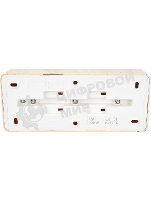 Розетка 3-м ОП Октава 16А РС23-3-ОС с заземл. сосна IEK ERO31-K03-16-DC