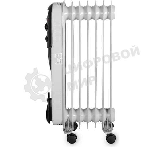 Обогреватель масляный Ресанта ОМПТ-7Н (7 секций) белый, 1500 Вт, 15 м2, термостат 67/3/3