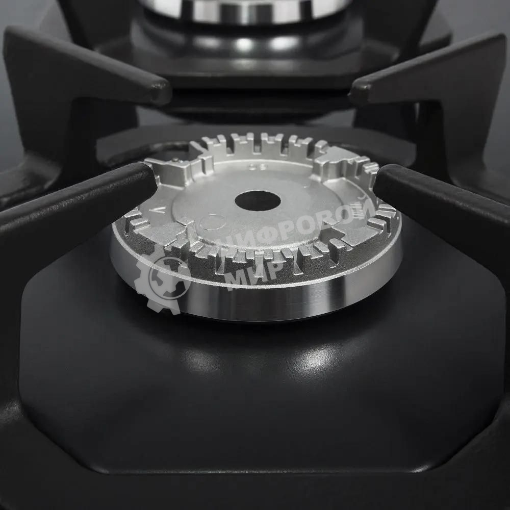 Газовая варочная панель Maunfeld EGHG.32.2CB/G, 2 конфорки, закаленное стекло, черный