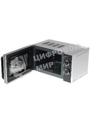 Микроволновая печь BBK 20MWS-772M/S-M серебристый, 20 л, 700 Вт, переключатели - поворотный механизм