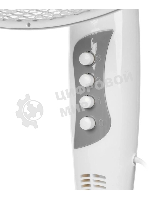 Вентилятор Scarlett SC-SF111B27 белый/серый, напольный, 40 Вт, 3 скорости, 40 см