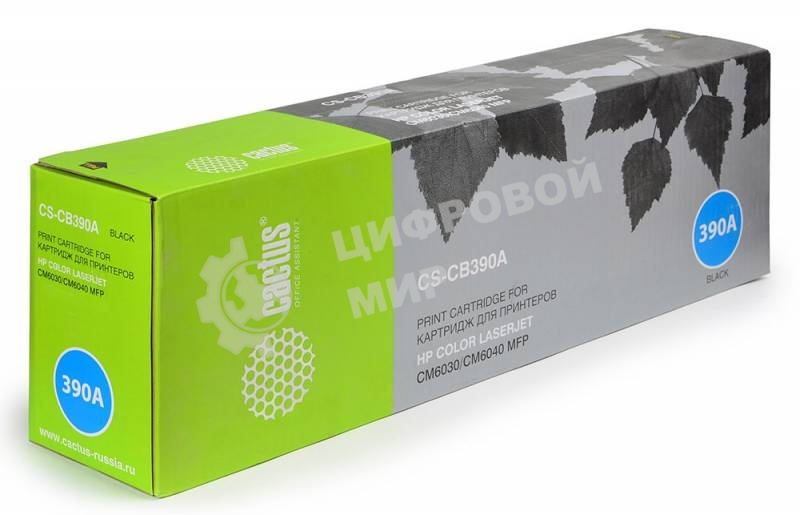Картридж лазерный Cactus CS-CB390A черный для HP CLJ MFP CM6030/CM6040 (19500стр.)