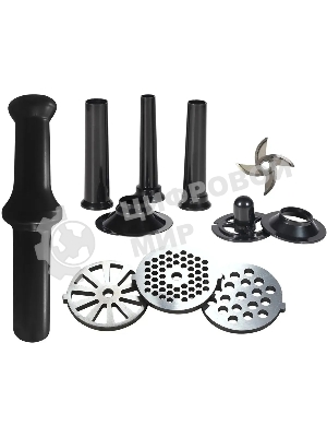 Мясорубка электрическая Hiberg MG 990 Y бежевый, 2000 Вт, 2.0 кг/мин, реверс, защита от перегрузки, насадки - 6