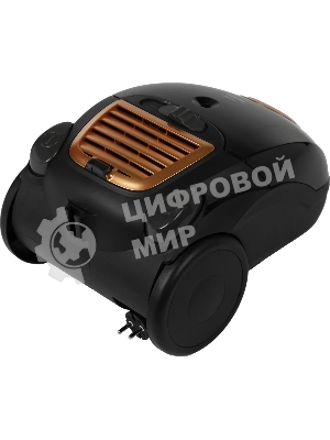 Пылесос Centek CT-2511 черный/желтый, 400/2000 Вт, уборка сухая, пылесборник мешок 2 л