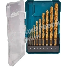 Набор сверл Makita D-72849 по металлу (10пред.) для дрелей