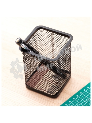 Подставка Deli E9174 для письменных принадлежностей, черный, металл, сетка