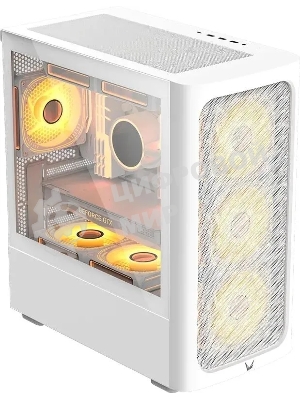 Компьютерный корпус Aerocool/Formula Air Mesh G3 белый без БП mATX 4x120мм 2x140мм 2xUSB 3.0 audio bott PSU