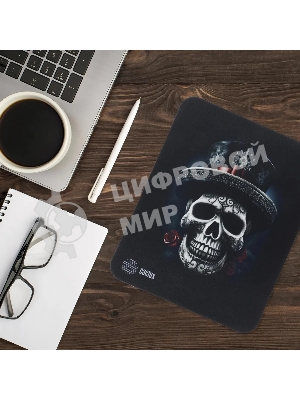 Коврик для мыши Cactus Scull 250x200x3мм (CS-MP-D05S)