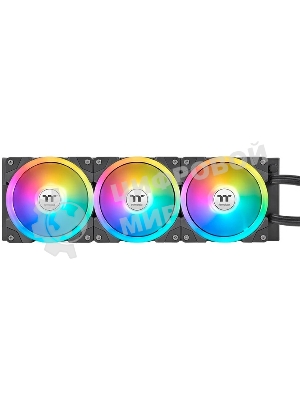 Система жидкостного охлаждения Thermaltake MAGFloe 420 Ultra ARGB Soc-AM5/AM4/1200/1700/1851 черный 4-pin 34.5dB Al+Cu LCD Ret (CL-W451-PL14SW-A)