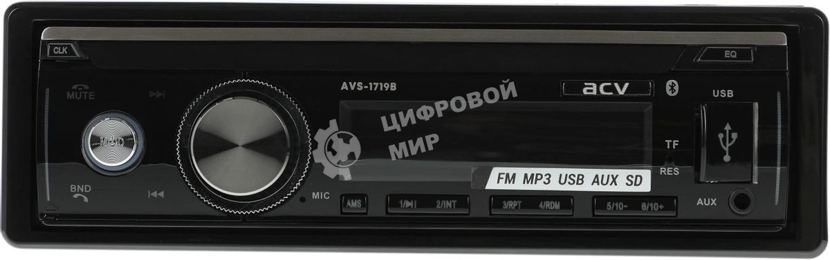 Автомагнитола ACV AVS-1719B 1DIN 4x45Вт