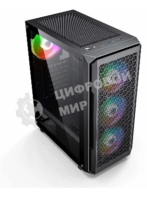 Компьютерный корпус Accord 3338 черный без БП ATX 1xUSB2.0 1xUSB3.0 1xUSB3.1 audio bott PSU