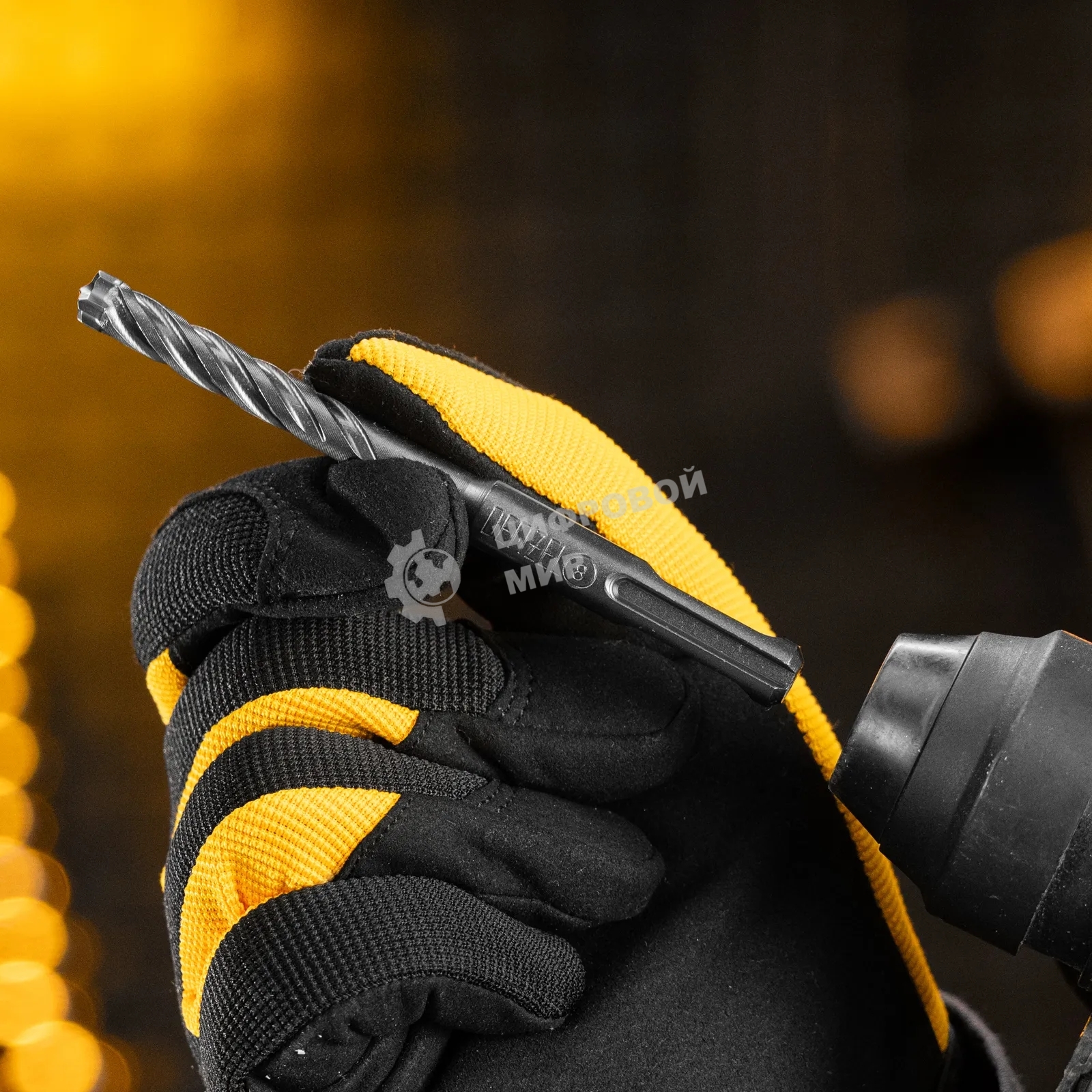 Бур по бетону Denzel цельная крестовая пластина, 8x115 мм, SDS PLUS