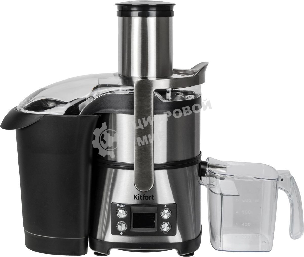 Кухонный комбайн Kitfort KT-1395 800Вт серебристый/черный