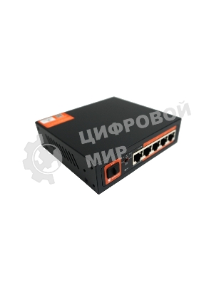 Коммутатор Optimus U1IC-4G/1G/1S, 4×1 Гбит/с PoE+ + 1×1 Гбит/с Uplink + 1×1 Гбит/с SFP Uplink, настраиваемый