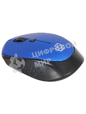 Мышь беспроводная Oklick 488MW синий/черный, 1600 dpi, радиоканал, USB, кнопки - 4