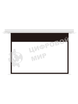Встраиваемый экран с электроприводом Lumien Master Recessed Control 168х264 см (раб.область160х256 см) (119