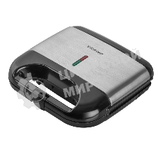 Вафельница Endever Skyline WM-21 черный/стальной, 850 Вт, на 2 вафли, автом. терморегулятор, размеры 22,4*21,7 см