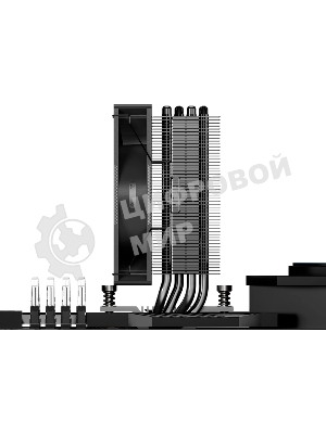 Устройство охлаждения (кулер) PcCooler RT400 BK Soc-AM5/AM4/1200/1700/1851 черный 4-pin 32dB Al+Cu 230W Ret (RT400-BKNWXX-GL)