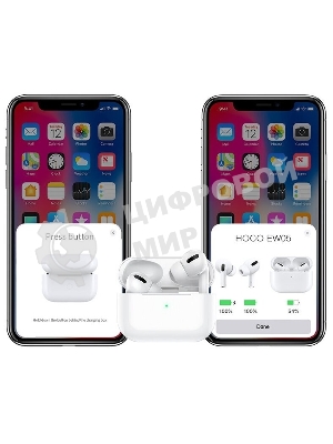 Наушники HOCO EW05 Plus беспроводные оригинальной серии с док станцией TWS, ANC, BT 5.1 белый