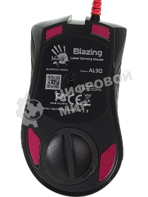 Мышь проводная A4Tech Bloody AL90 Blazing черный, 12000 dpi, USB, кнопки - 8