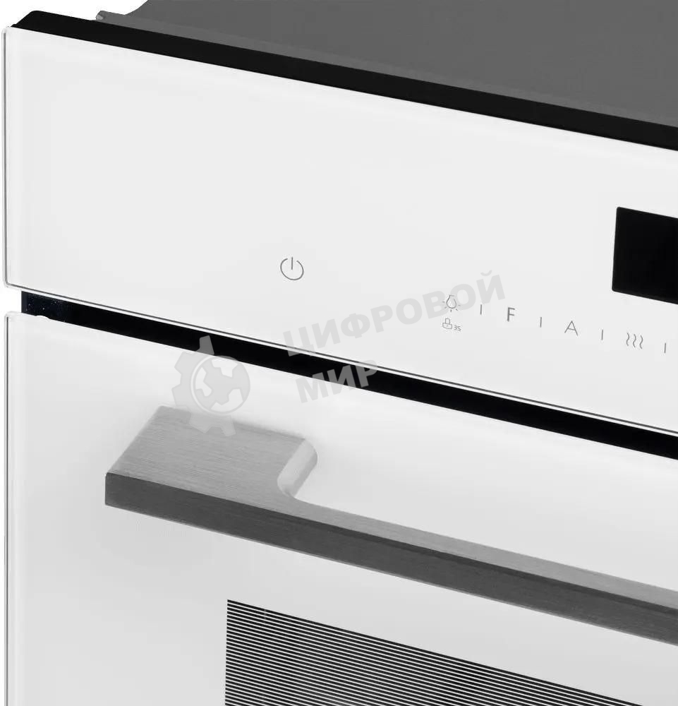 Духовой Шкаф электрический с паром Maunfeld MCMO5016STGW, 50л, дверца с 2 стеклами, белый