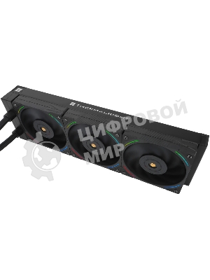 Водяное охлаждение для процессора Thermalright Hyper Vision 360 (360mm, LED, Black, ARGB/Fans: 3x120mm, 69CFM, 27dBA, 2150RPM/Pump height 68mm, 6400RPM, Rad thickness 27mm/S: 1700, 1200, 1851, 115X, 2011, 2066, AM5, AM4)