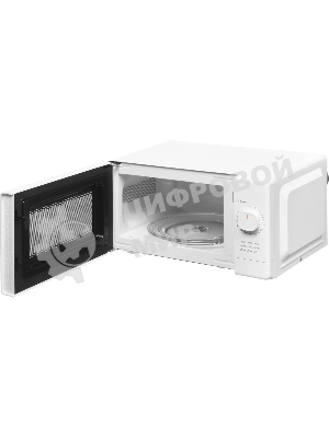 Микроволновая печь WILLZ MOS-2008MW белый, 20 л, 700 Вт, переключатели - поворотный механизм
