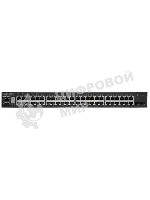 Коммутатор 48 x GE + 2 x 10G SFP+ ports + 1 x expansion slot (for dual 10G SFP+ ports) L3 Stackable Switch, w/1 x RJ45 console port, 1 x USB type A storage port, RPU connector, Stack up to 4 units,PoE Budget max. 780W Edge-corE ECS4620-52P