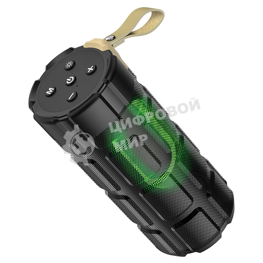 Портативная колонка HOCO HC7 черный LED подсветка