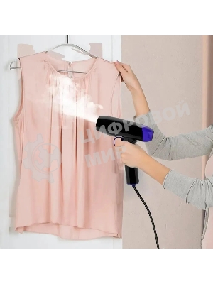 Отпариватель Kitfort КТ-9114 черный/фиолетовый, 1500 Вт, 20 г/мин, 110 мл