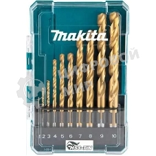 Набор сверл Makita D-72849 по металлу (10пред.) для дрелей