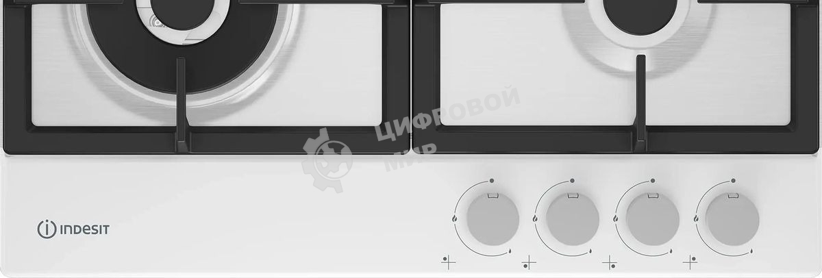 Газовая варочная панель Indesit THPM 642 WS/WH/I, независимая, белый