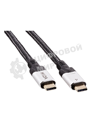 Кабель VCOM USB4 TypeC(M)--TypeC(M), 5K 60Hz, 8K 30Hz 40Gbps, PD 240W, 2м CU560-2M