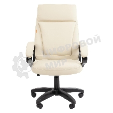 Кресло офисное Chairman 794 LT светло-бежевый, экокожа, черный пласт. Россия