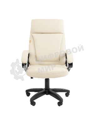 Кресло офисное Chairman 794 LT светло-бежевый, экокожа, черный пласт. Россия