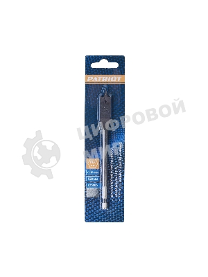 Сверло PATRIOT по дереву перовое 14 мм х 150 мм, 1 шт в блистере