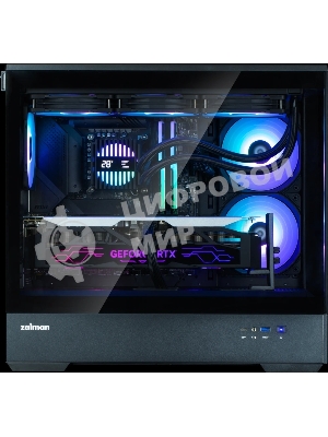 Компьютерный корпус ZALMAN P30 V2, MATX, черный, WINDOW, 2x3.5