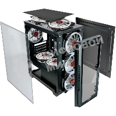 Компьютерный корпус Ginzzu CL690 mATX FAN 4*12FRGb