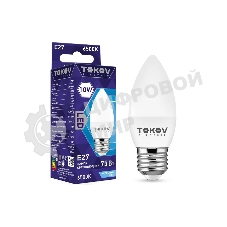 Лампа светодиодная TOKOV ELECTRIC 10Вт С37 6500К Е27 176-264В