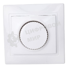 Светорегулятор поворот. СП КВАРТА IP20 ВСР10-1-0-КБ бел. IEK EDK10-K01-03-DM