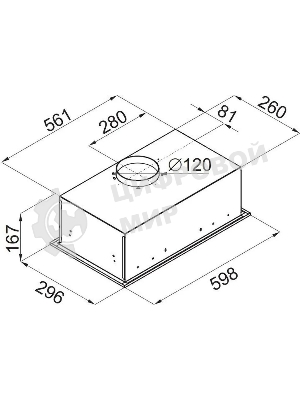 Вытяжка встраиваемая Maunfeld Crosby Singl 60 черный, 60 см, 850 куб. м/ч, 48 дБ