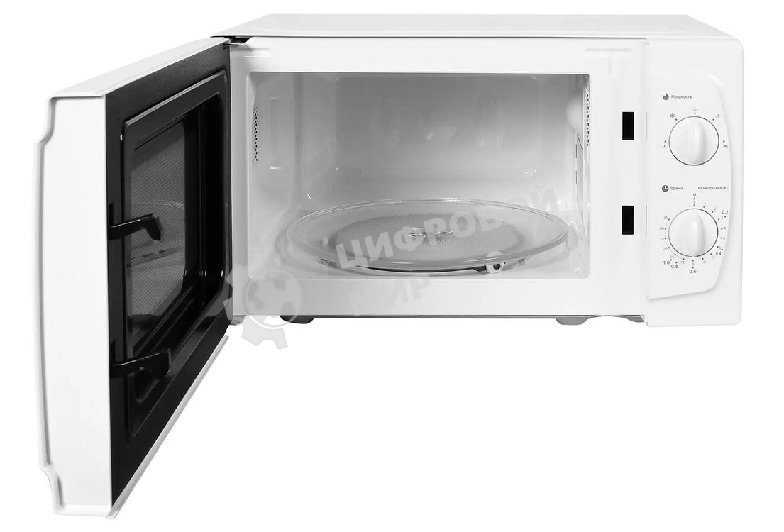 Микроволновая печь Starwind SWM5520 белый, 20 л, 700 Вт, переключатели - поворотный механизм