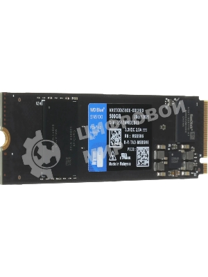 Накопитель SSD 500GB WD Blue SN5100, NVMe, M.2 2280, PCI-E 4x4 R/W - 5600/6600 Mb/s