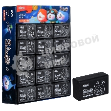 Ластик Deli Little Singer EH316 32x22x12.5мм черный