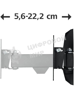 Кронштейн для телевизора Hama H-118113 черный, 10