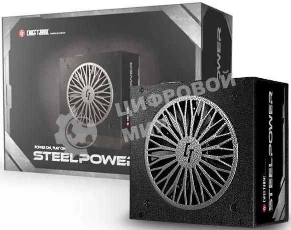 Блок питания Chieftec SteelPower BDK-750FC, 750Вт, 80 PLUS Bronze, 120мм, модульный, черный