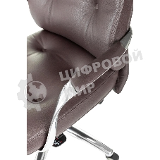 Кресло Бюрократ DAO/BROWN коричневый, кожа