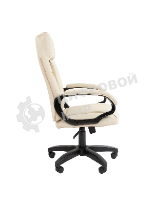 Кресло офисное Chairman 794 LT светло-бежевый, экокожа, черный пласт. Россия